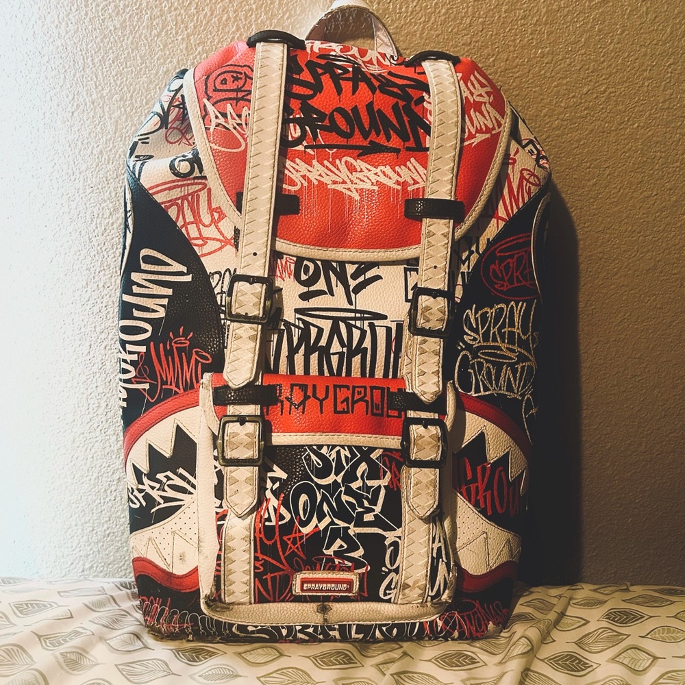 Sprayground LIMITED EDITION 2010 Backpack, VANDAL HILLS Red & Black Backpack